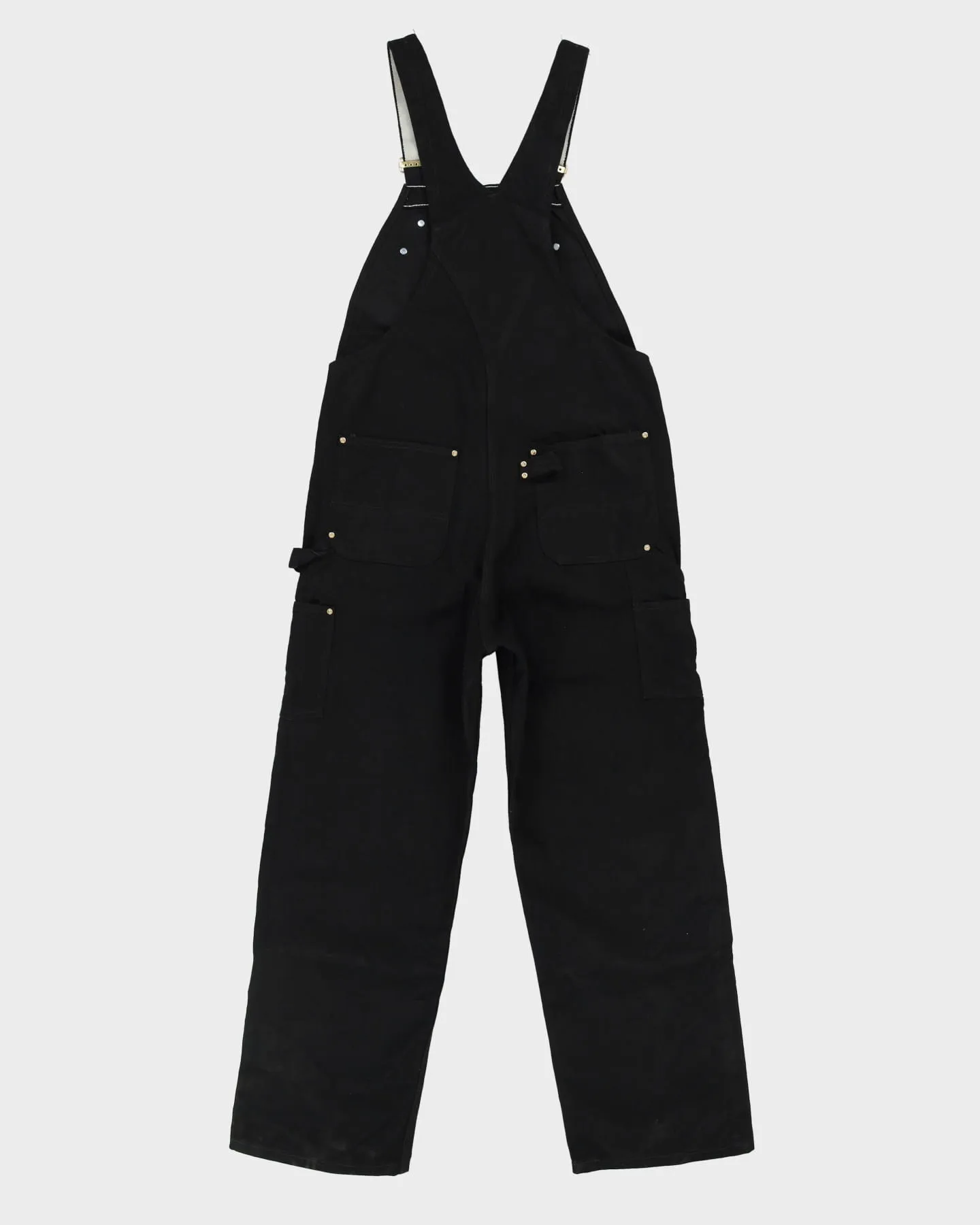 00s Black Denim Carhartt Dungarees - W36 L32