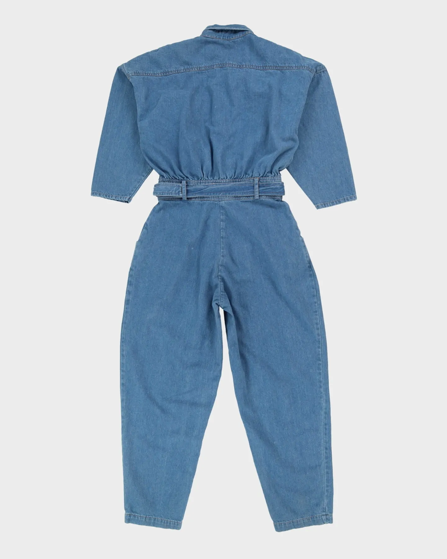 00s Blue Denim Jumpsuit - M / L