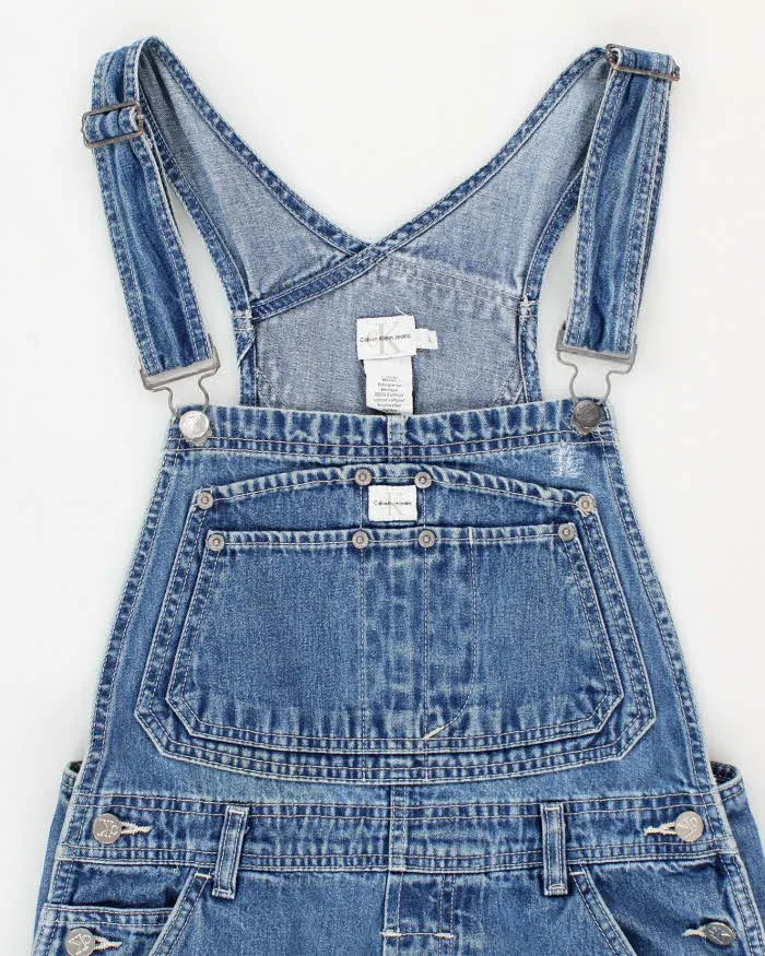 00s Calvin Klein Denim Long Dungarees - L