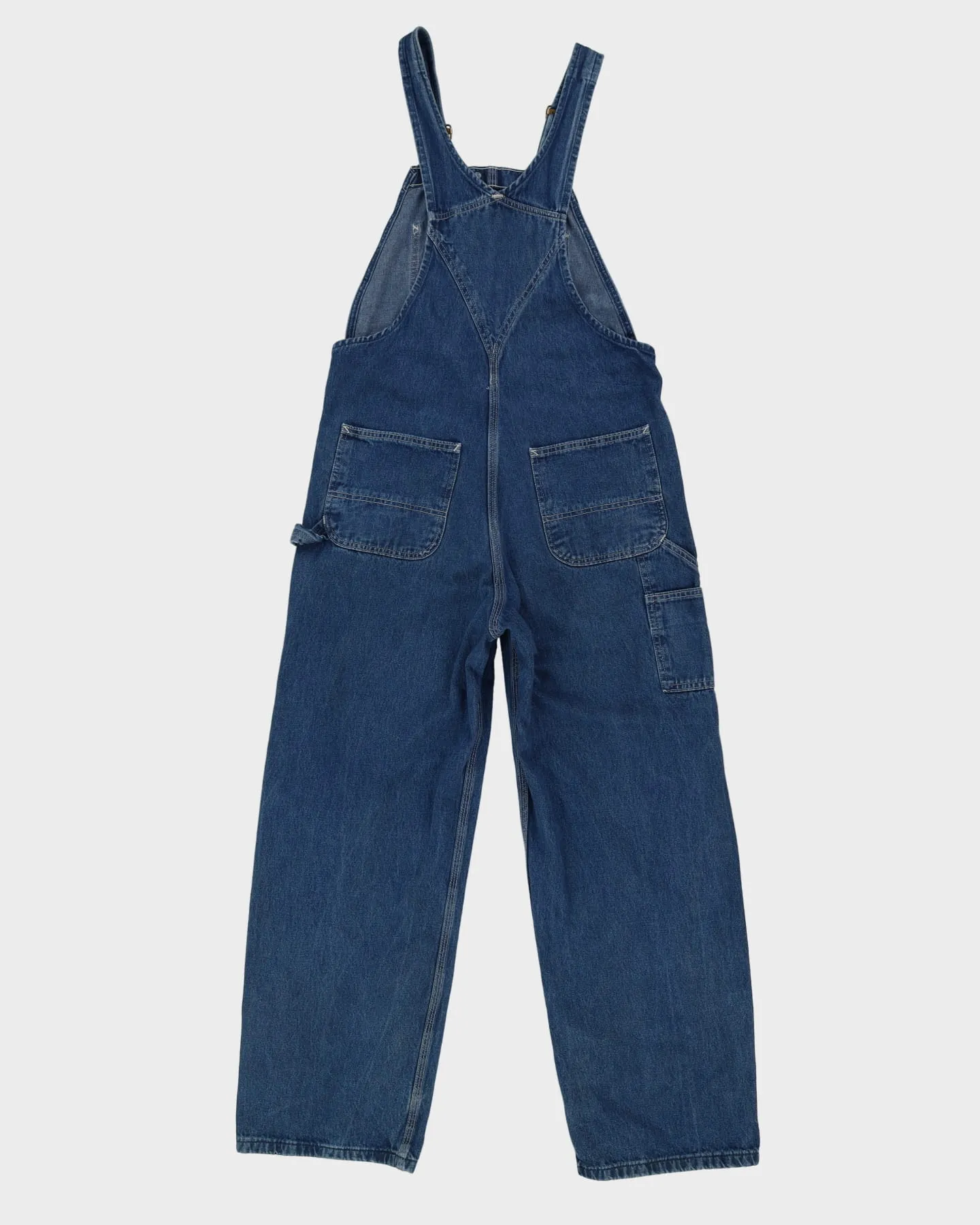 00s Carhartt Blue Denim Dungarees - W34 L32