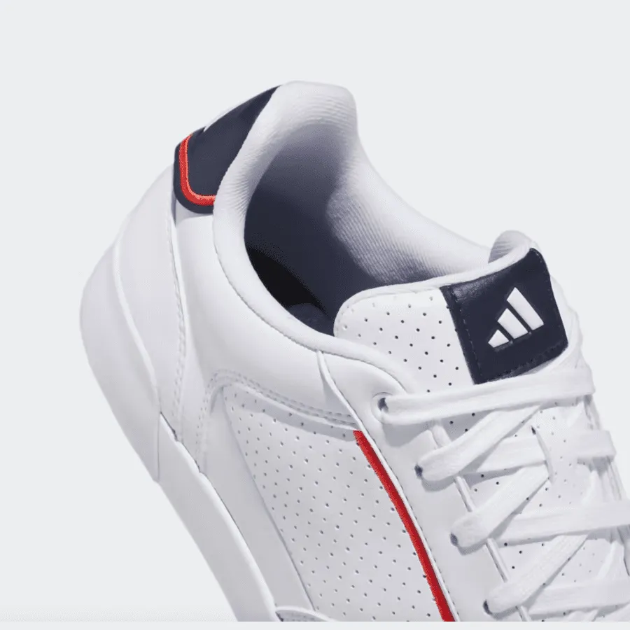 Adidas Retrocross Spikeless Golf Shoes - White/Navy