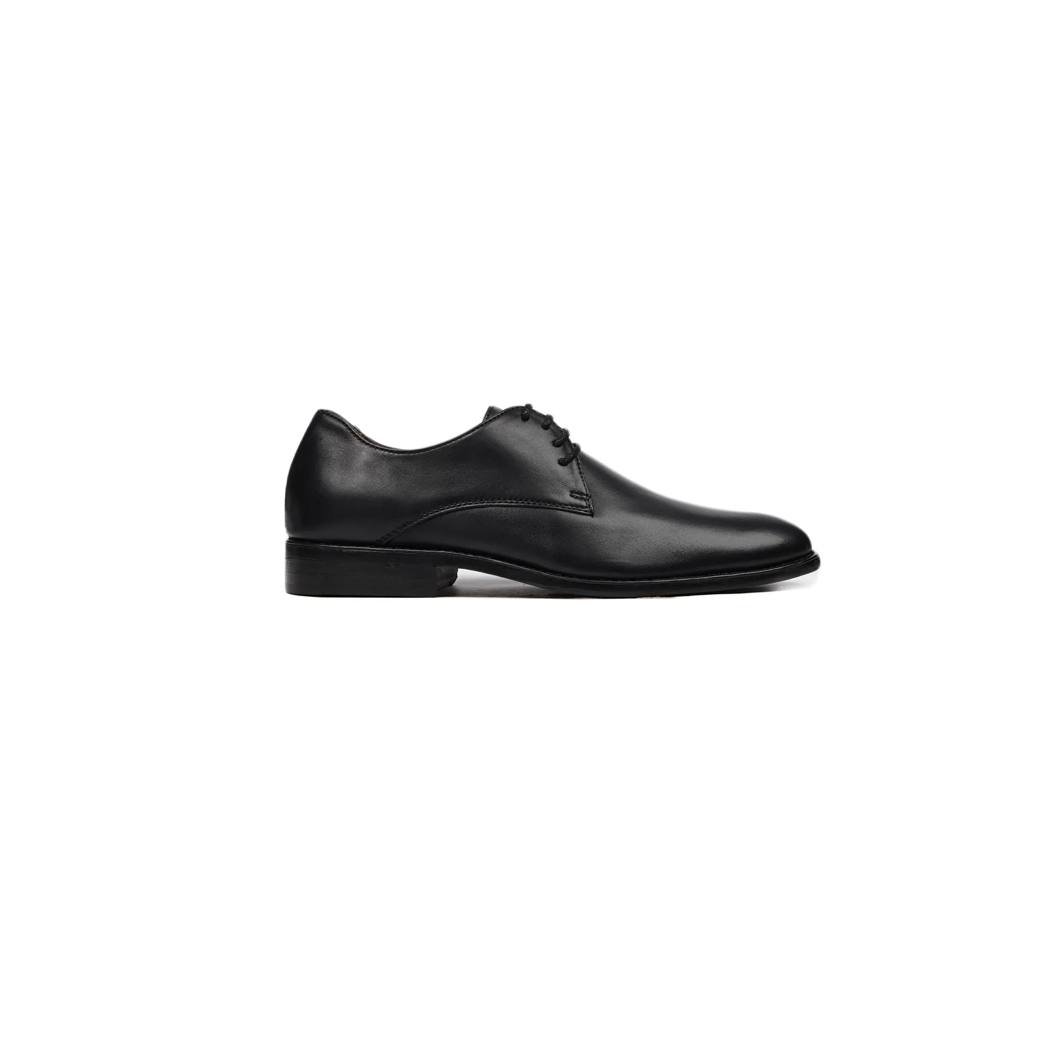 Axel - Kid's Black Calf Leather Derby Shoe (5-12 Years Old)