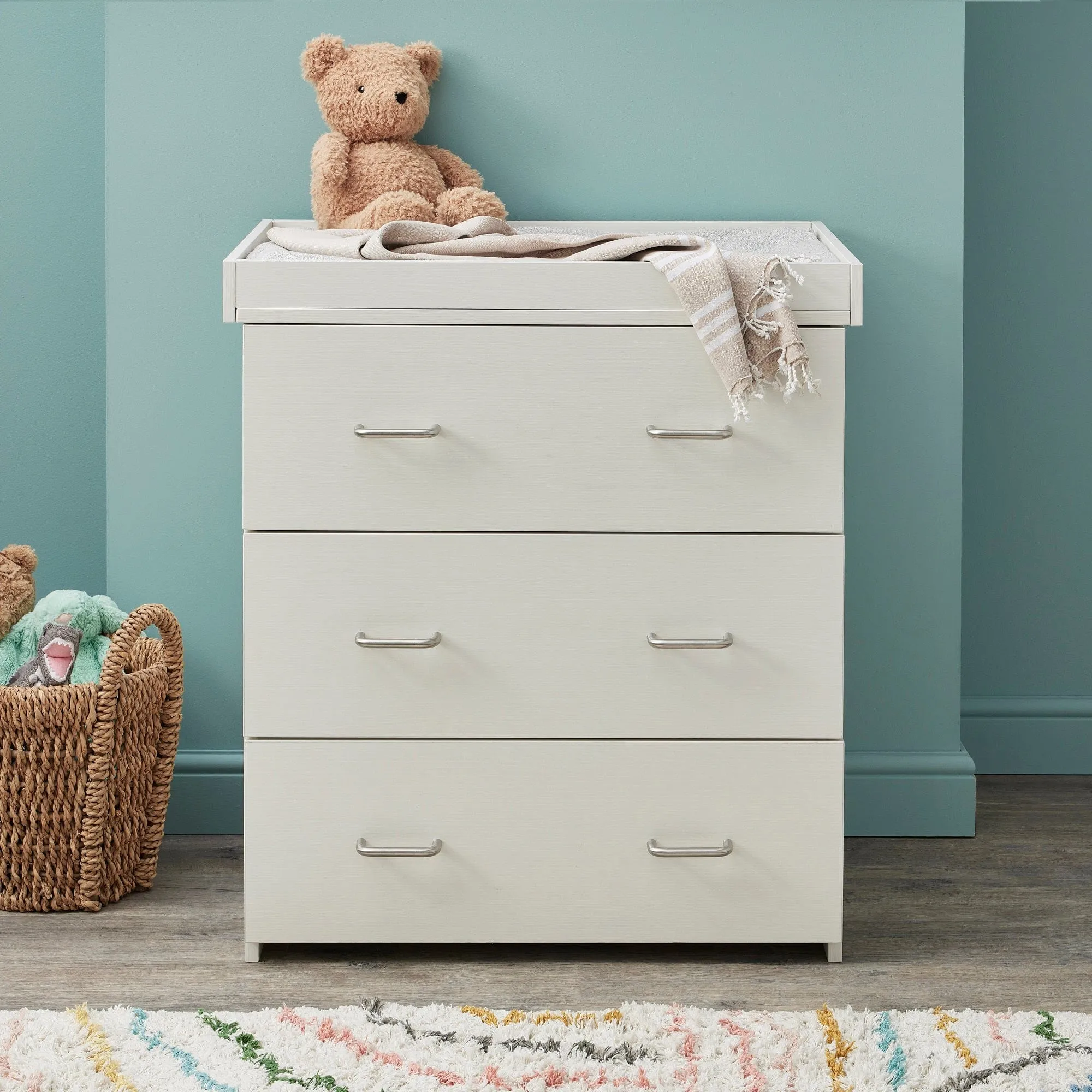 Babymore Caro Mini 2 Piece Room Set - White Wash