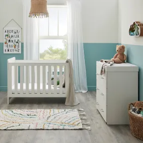 Babymore Caro Mini 2 Piece Room Set - White Wash