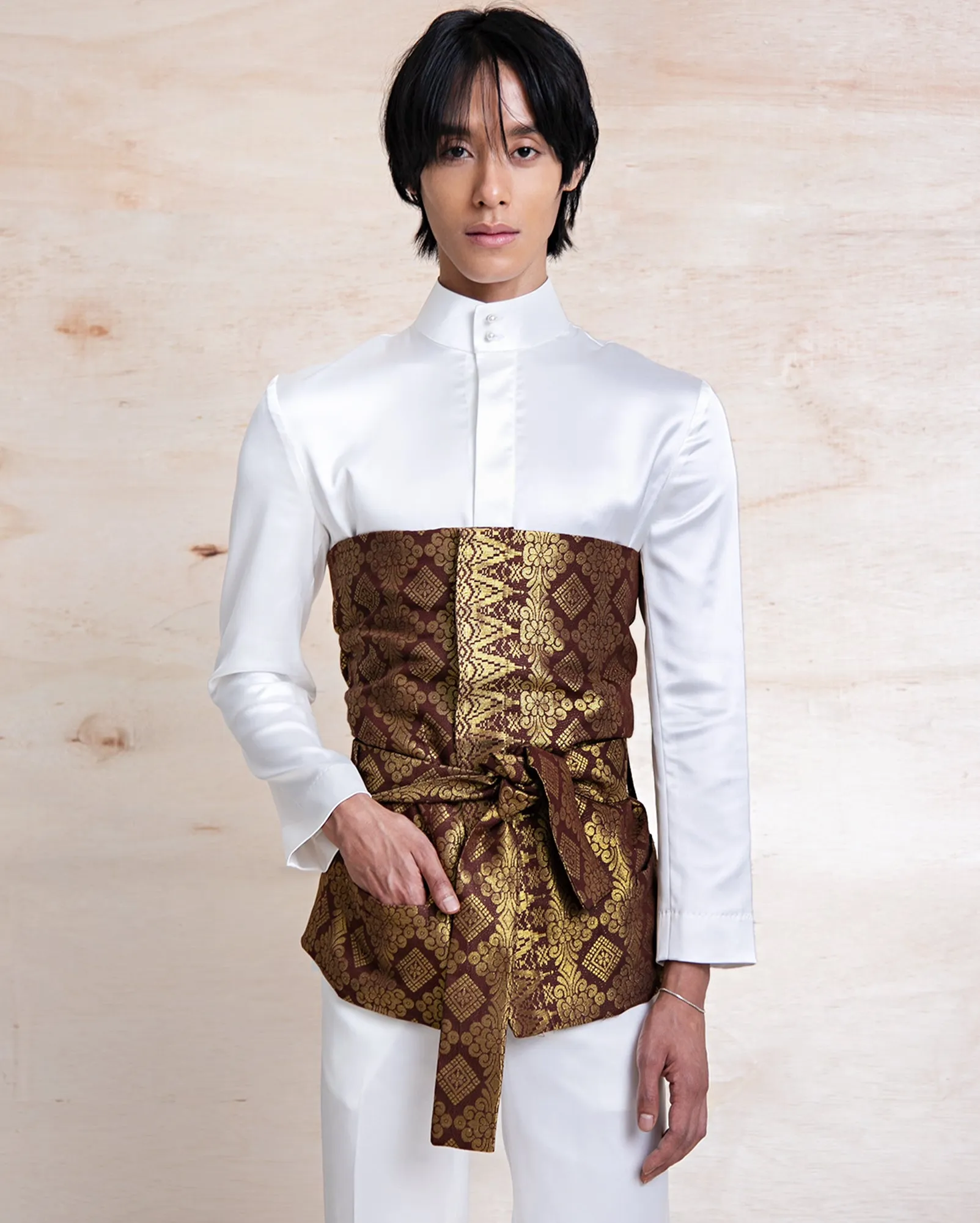 Baju Budi (White Satin)