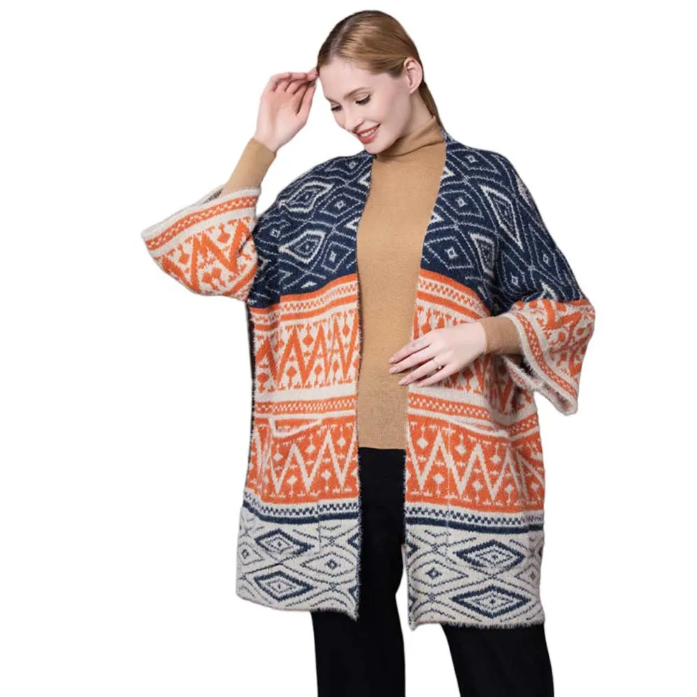 Boho Patterned Poncho