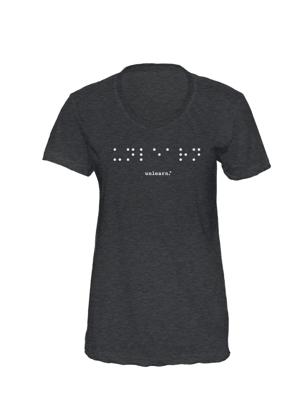 Braille - Women's Fitted Tri-Black T-Shirt