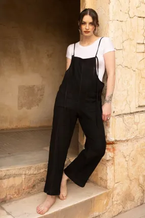 Cosmo Dungarees  - Black