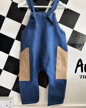 Denim Dungarees (0-24months)