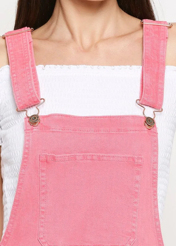 Geneva Light Pink Pinny Dungaree