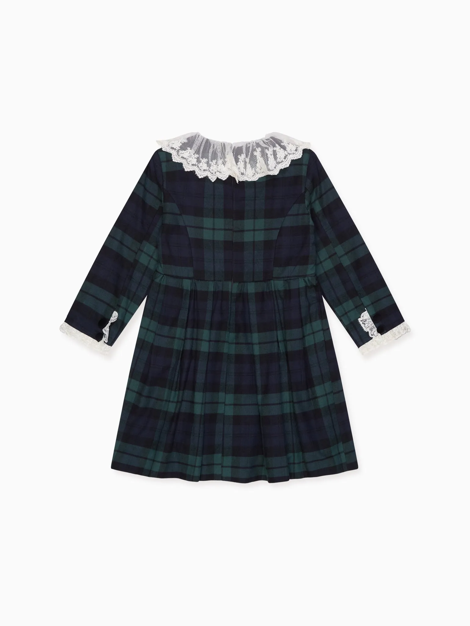 Green Tartan Diana Girl Dress