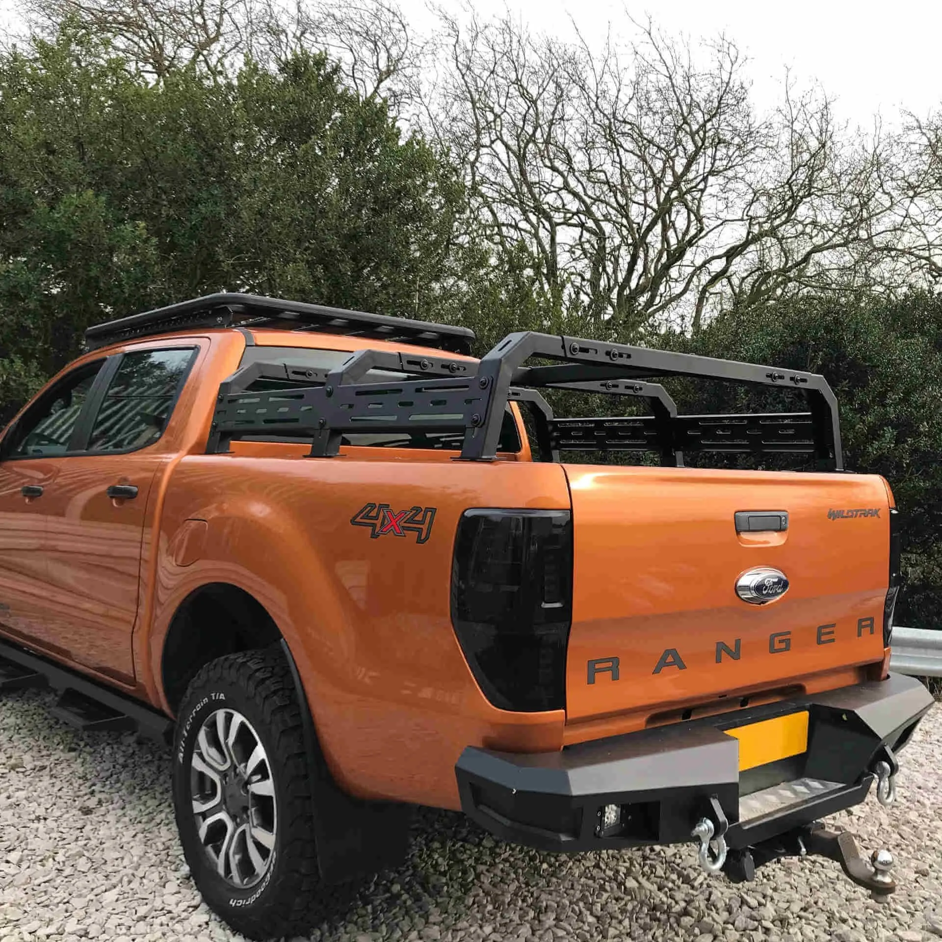 Low Height Adjustable Load Bed Roof Top Tent Cargo Rack for Ford Ranger 06-12