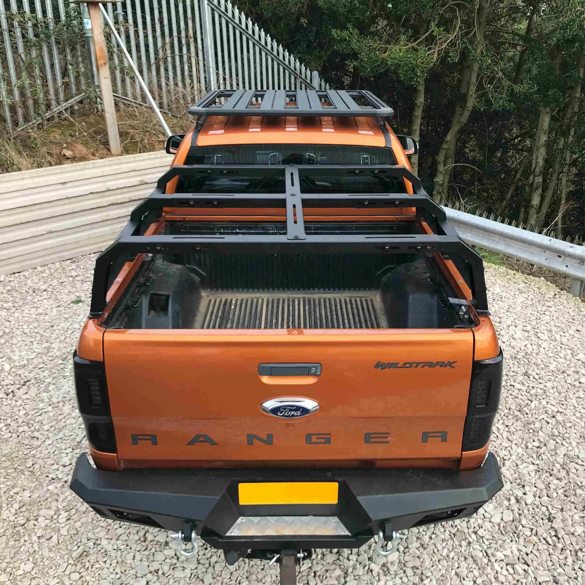 Low Height Adjustable Load Bed Roof Top Tent Cargo Rack for Isuzu D-Max 02-07