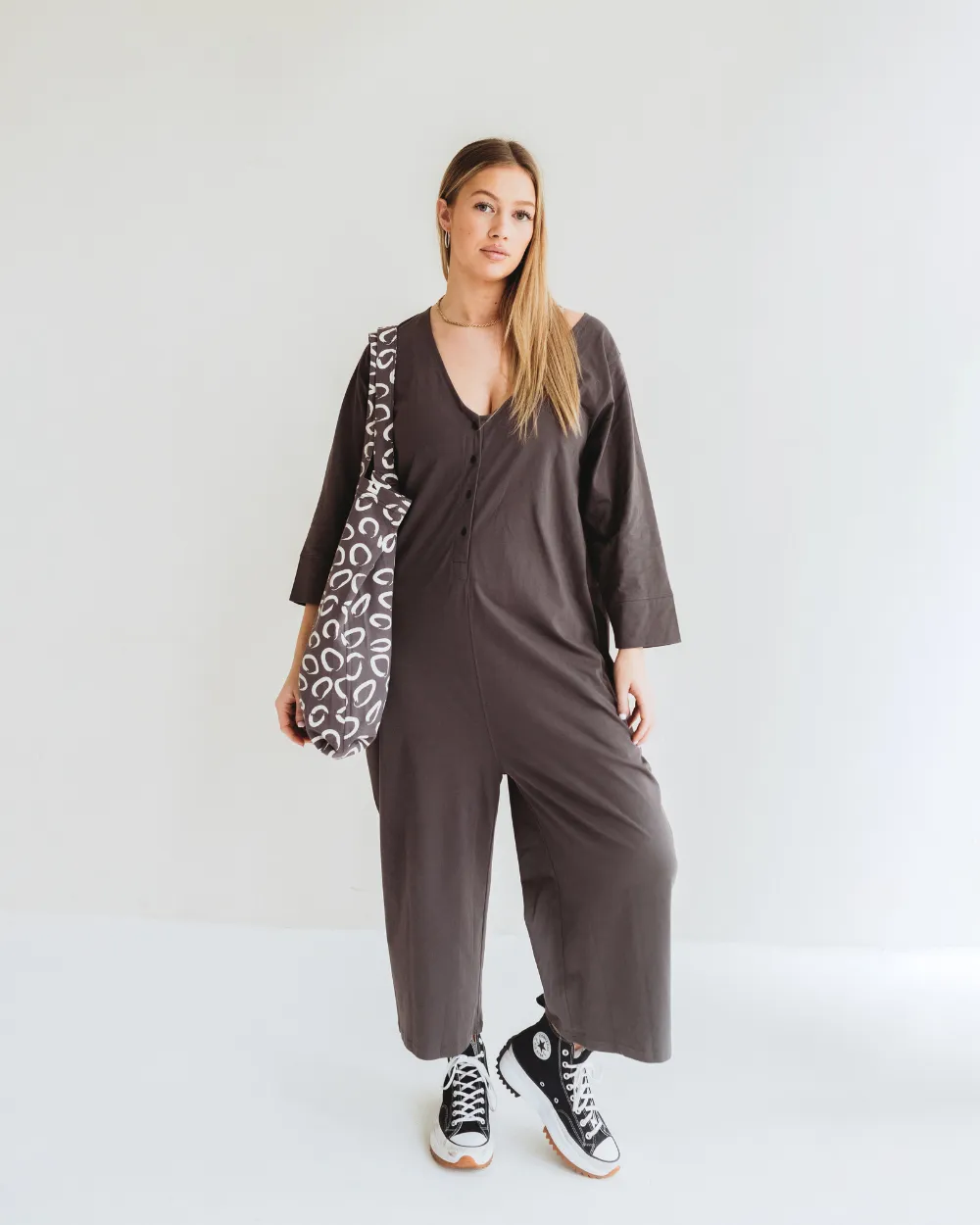 Mai Charcoal Dungarees