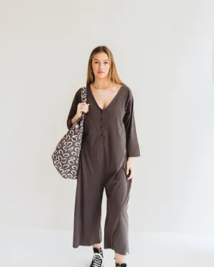 Mai Charcoal Dungarees