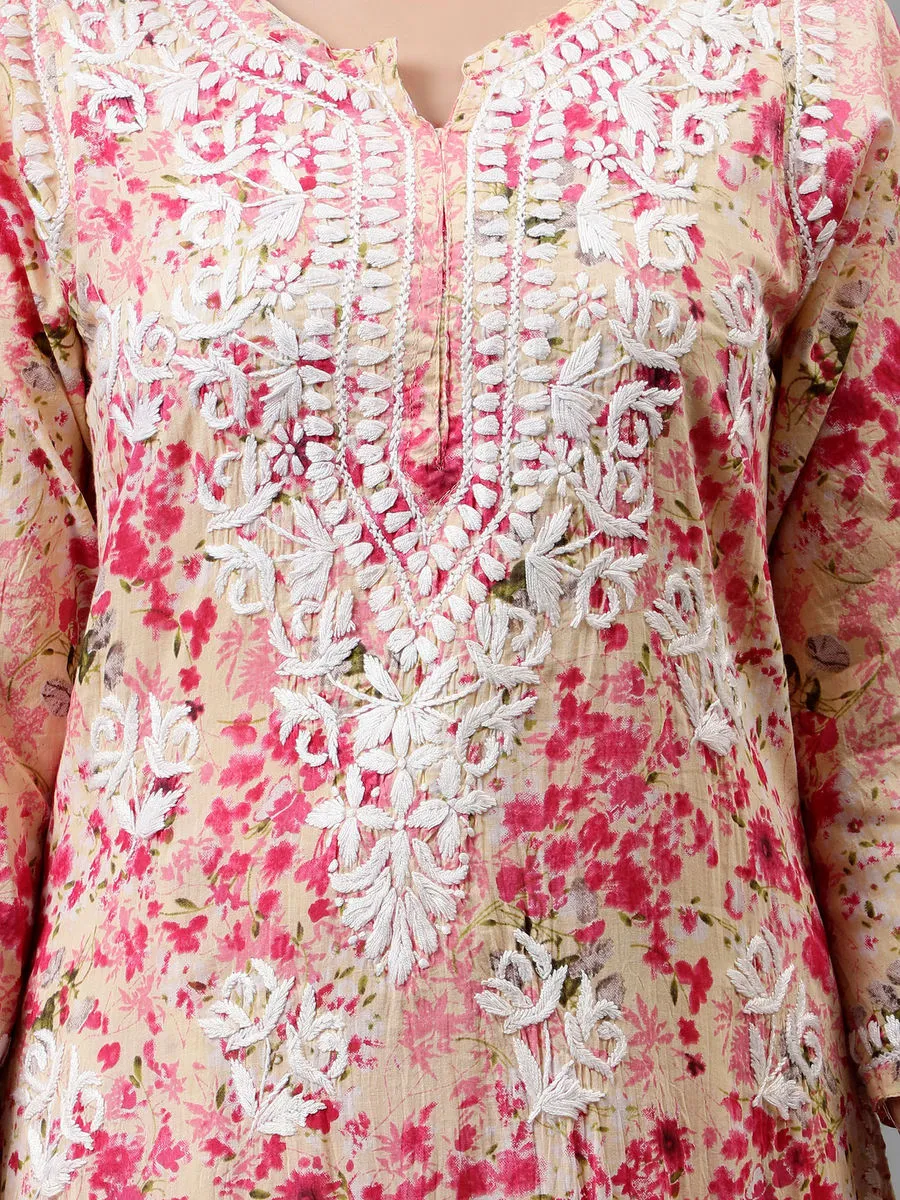 Maira Floral Chikankari Mulmul Co-ord Sets