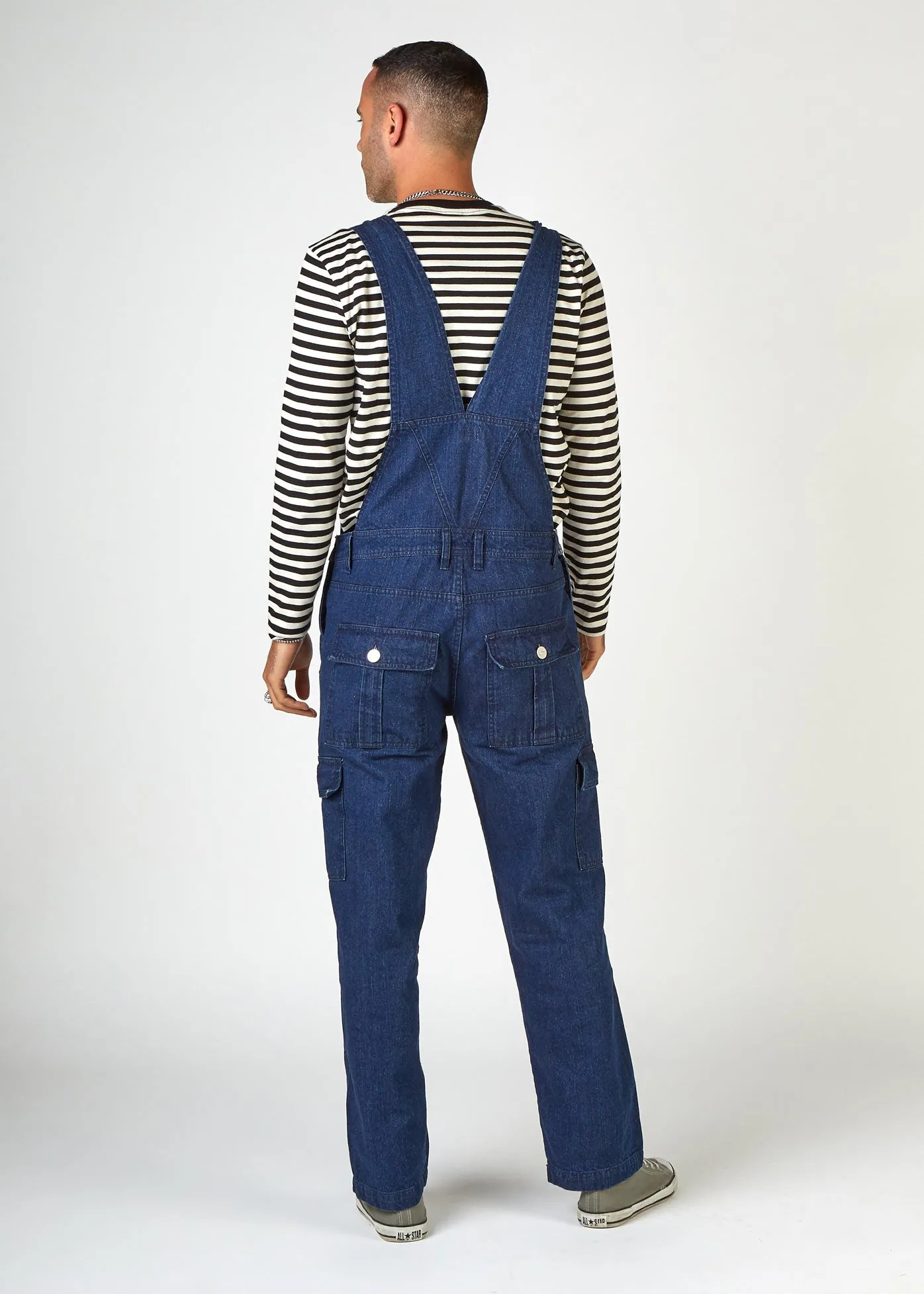 Men's Cargo Pocket Dungarees - Indigo