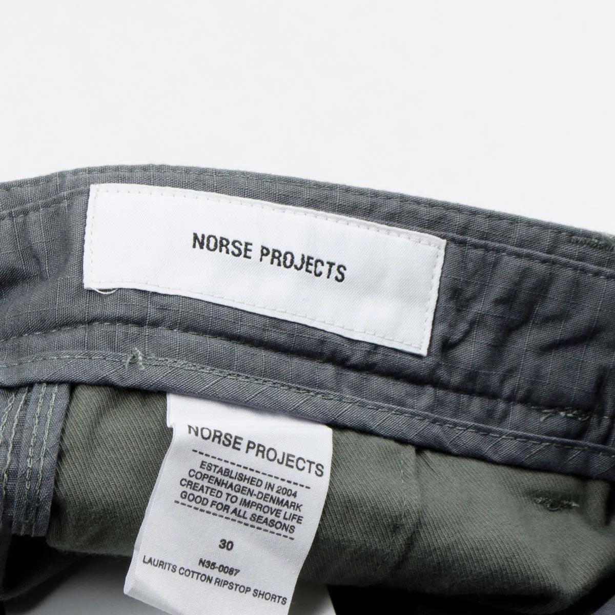 Norse Projects - Laurits Ripstop Shorts - Mouse Grey