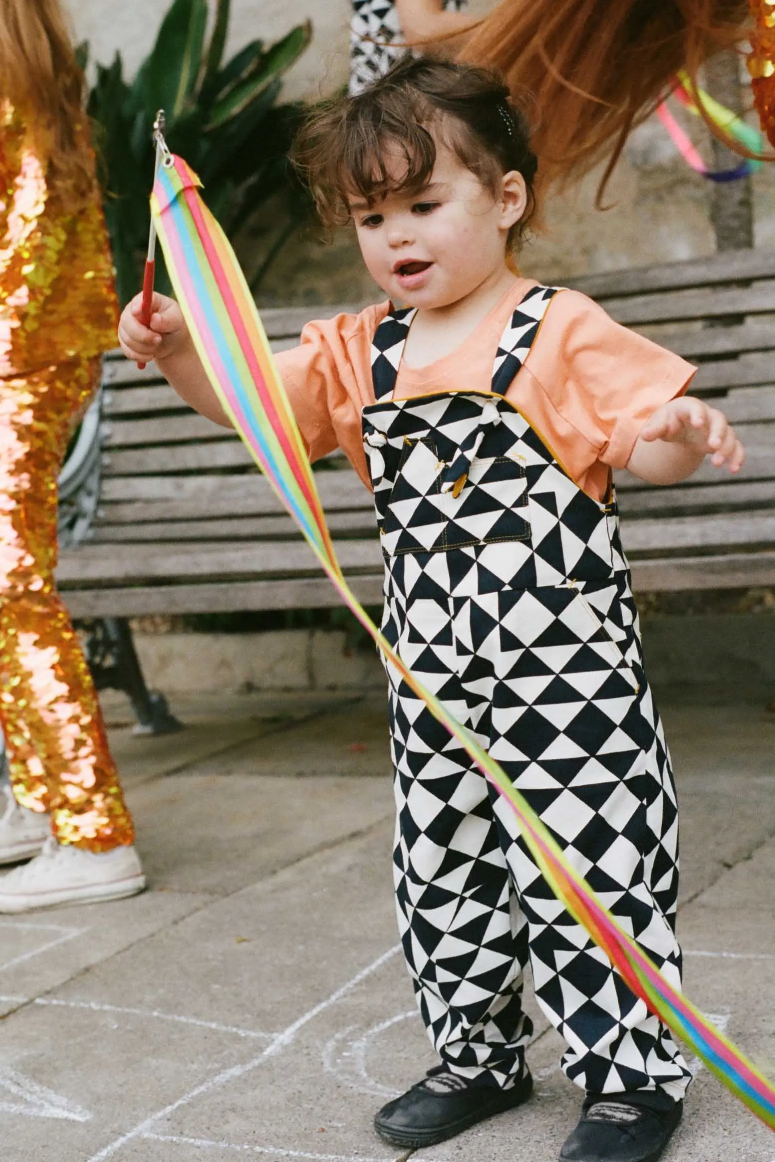 OTTO CHILDREN'S DUNGAREES - TRI PRINT