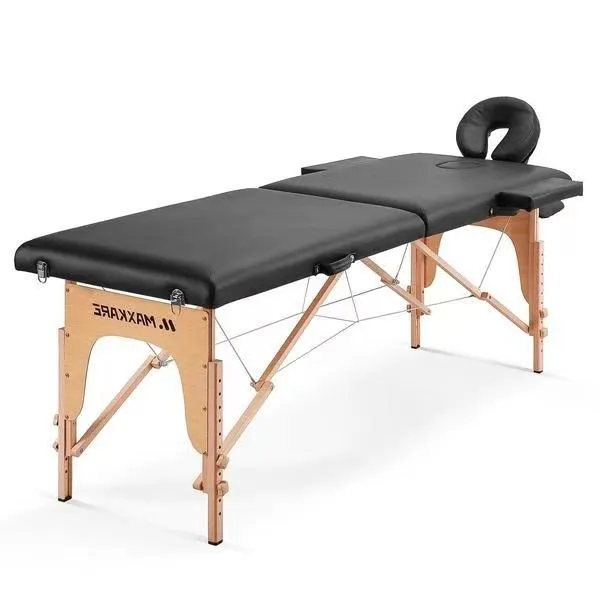 Portable Massage Table with 2 Fold Wooden