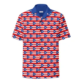 Puerto Rico Shirt With Buttons / Puerto Rican Flag Clothing