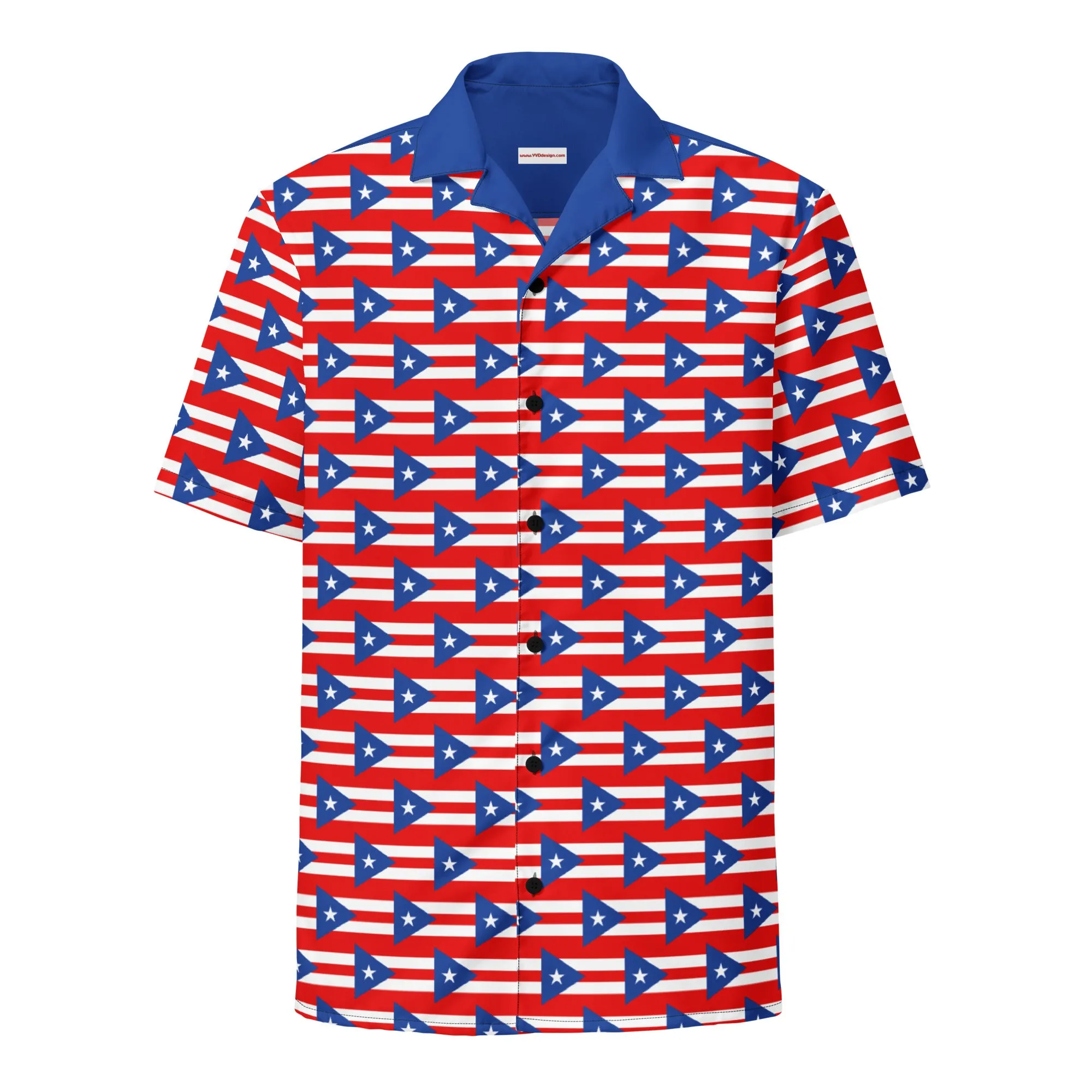 Puerto Rico Shirt With Buttons / Puerto Rican Flag Clothing