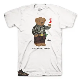 Retro 10 Woodland Camo Cheers Bear Shirt