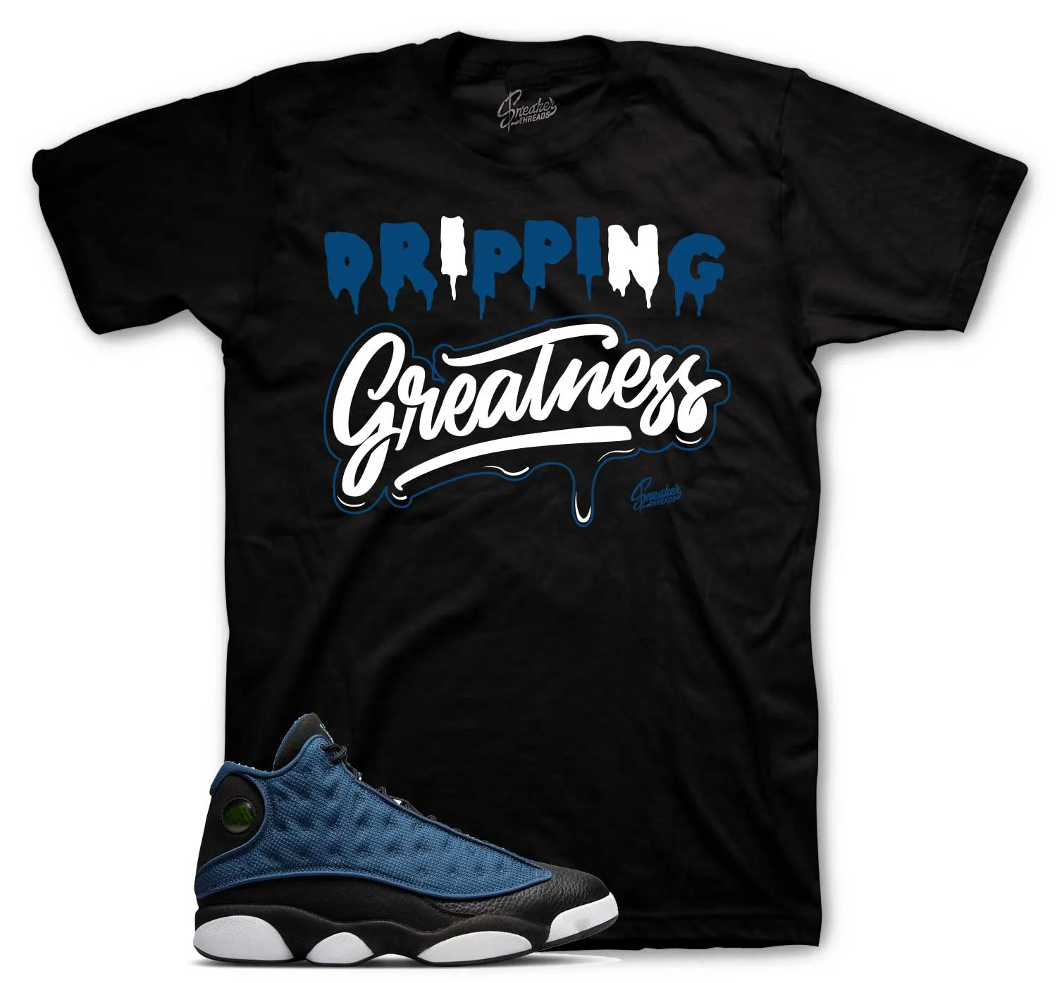 Retro 13 Navy Drip Greatness Shirt