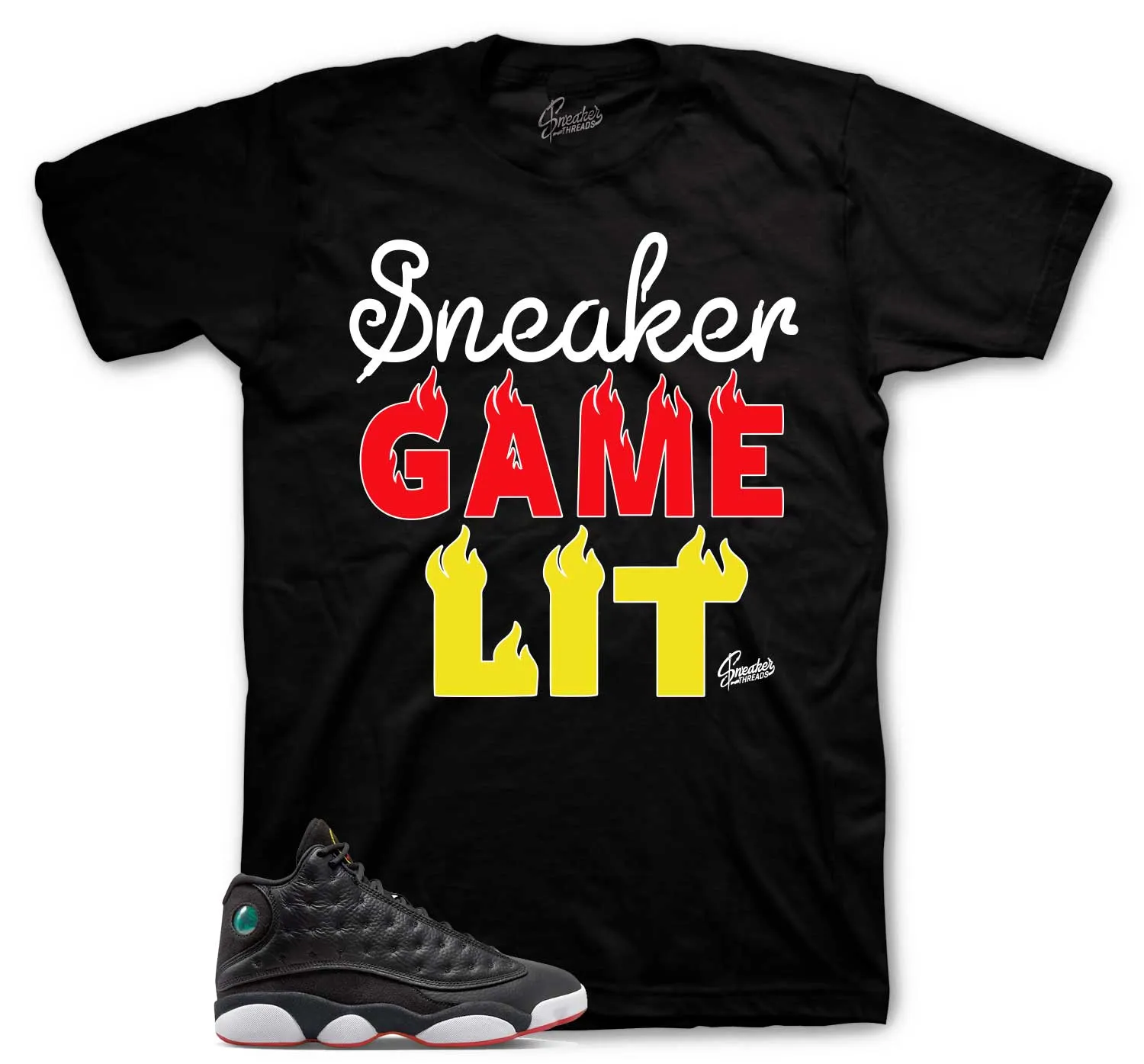 Retro 13 Playoff Sneaker Game Shirt