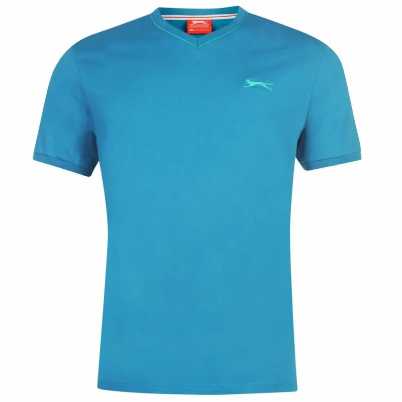 Slazenger Mens V Neck T Shirt Short Sleeve Tee Top Clothing Wear