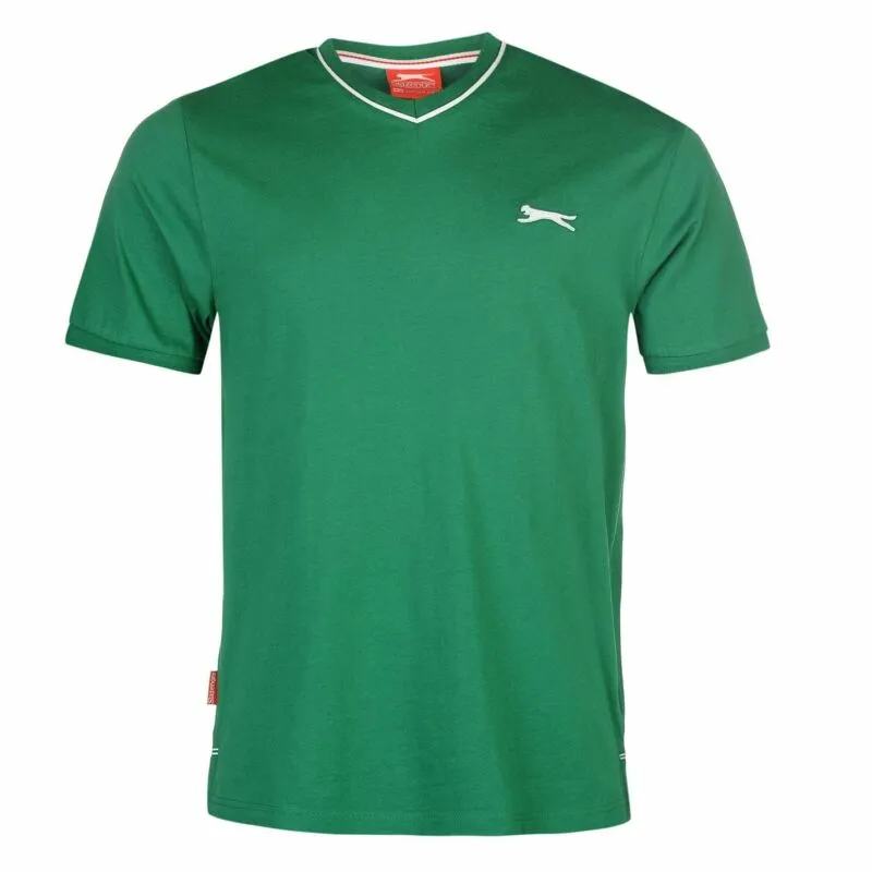 Slazenger Mens V Neck T Shirt Short Sleeve Tee Top Clothing Wear