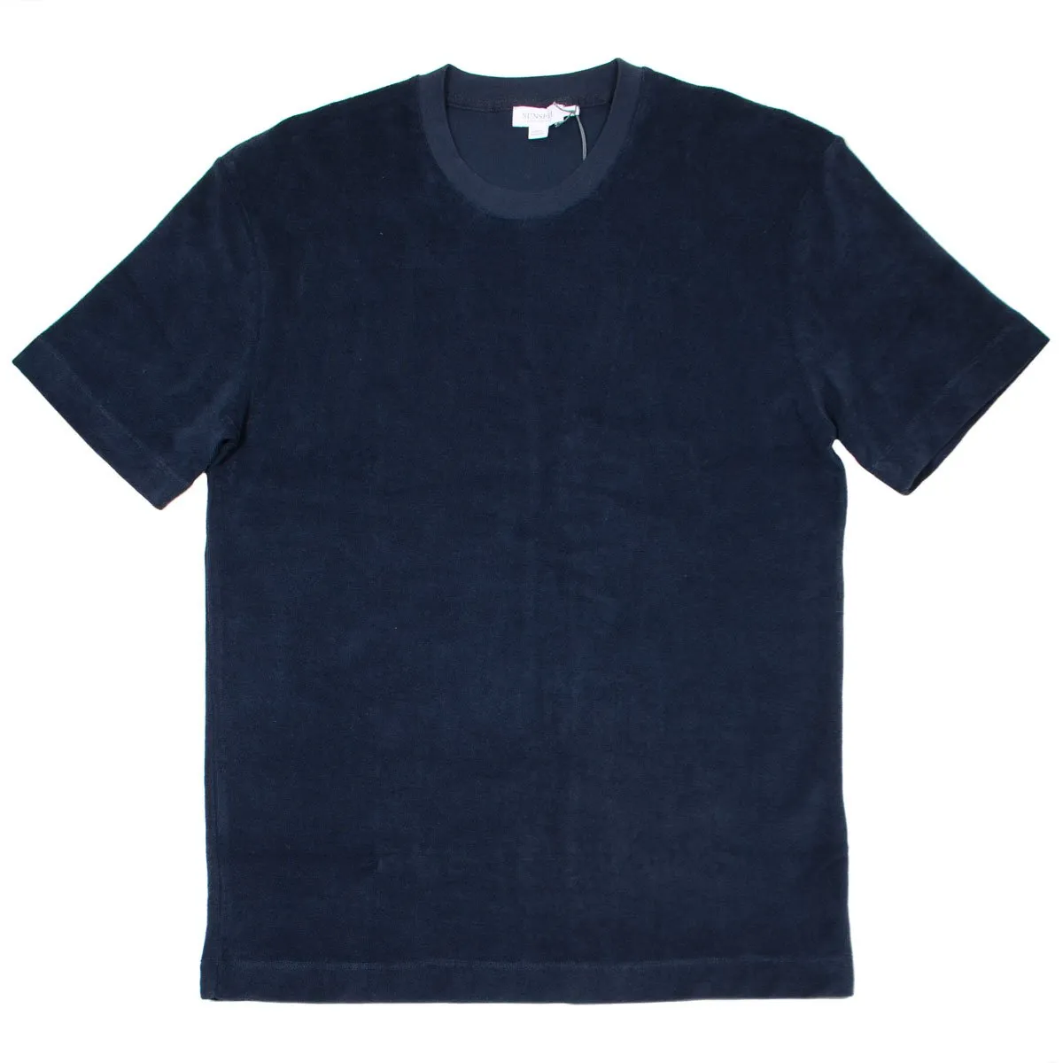 Sunspel - Short Sleeve Terry T-shirt - Navy