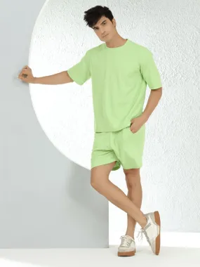 Waffle Oversized Mint Co-ords