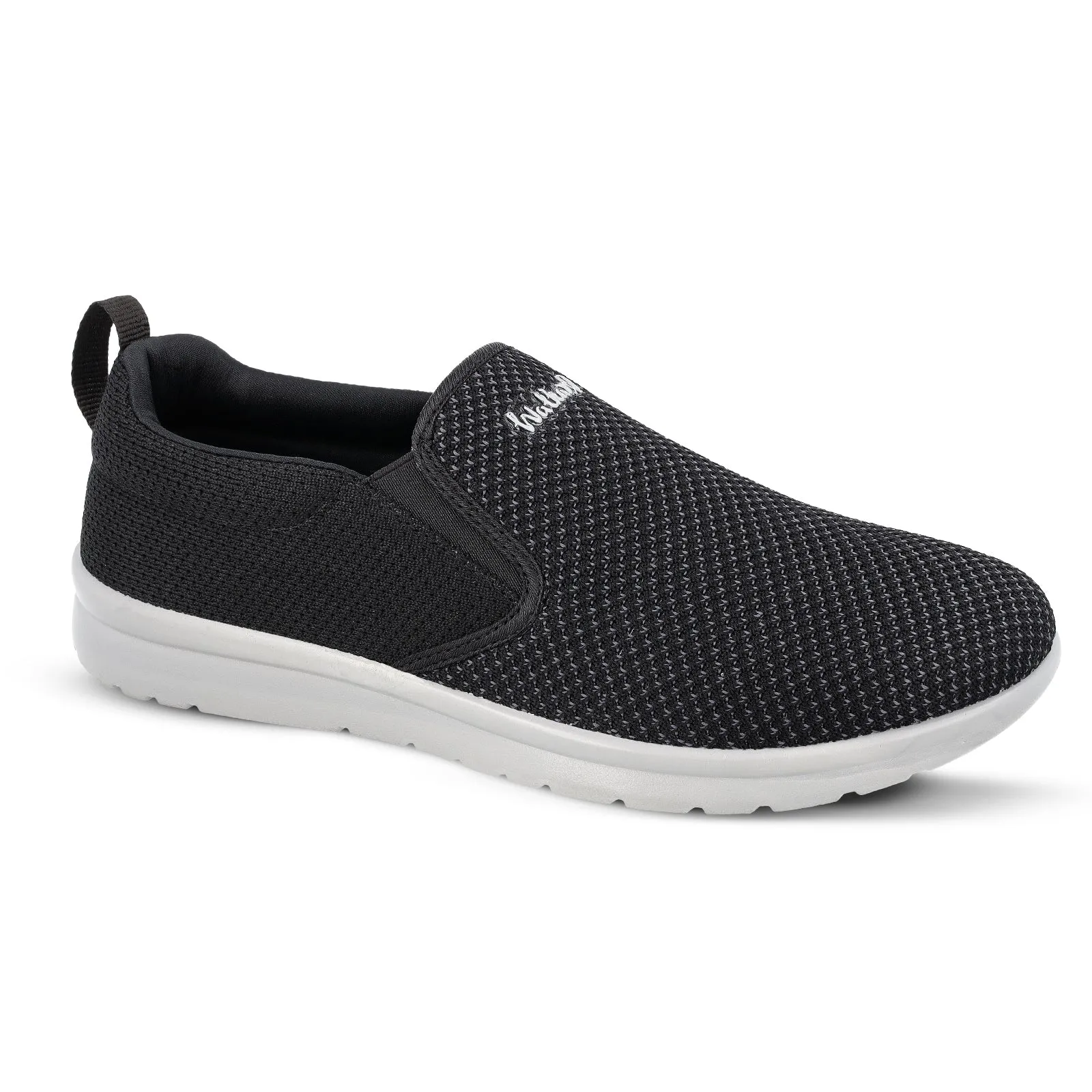 Walkaroo Belly Shoes for Men - GY3456 Black Grey