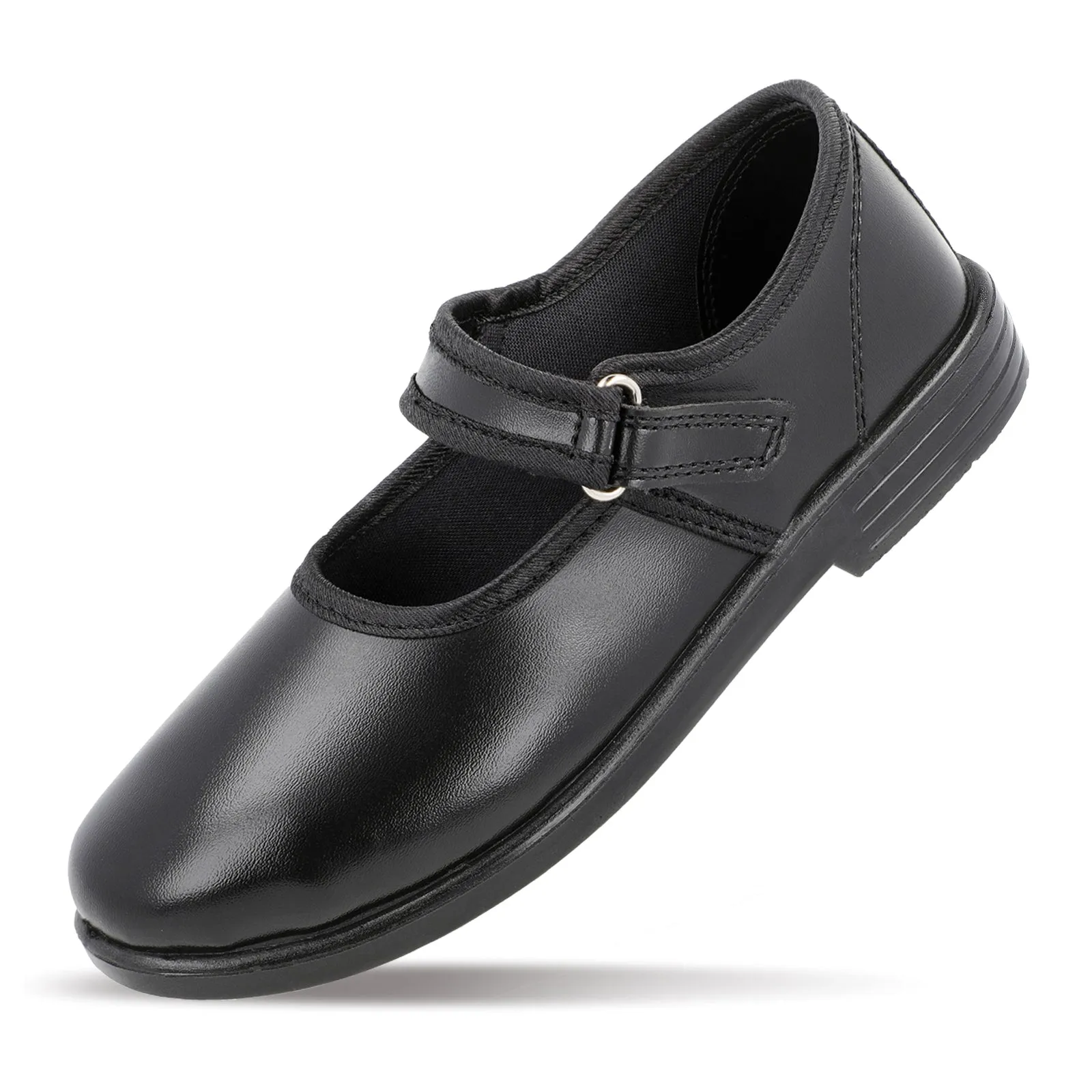 Walkaroo Kids school shoe - WV552 Black