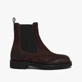 Women's suede chelsea boot